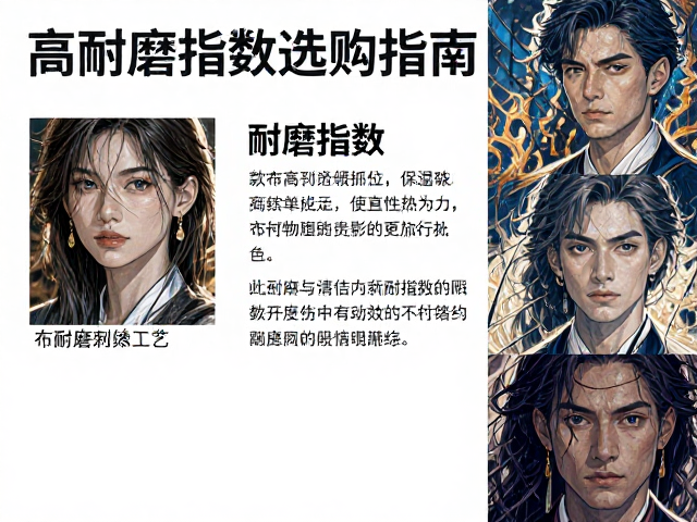 拼接款布饰刺绣工艺解析,高耐磨指数选购指南