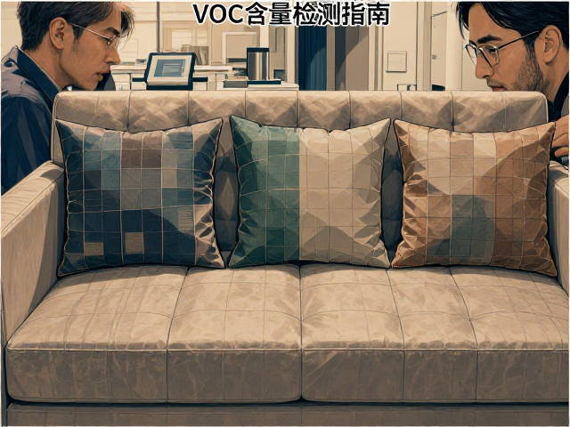 拼接款布饰沙发靠垫VOC含量检测指南,守护家居呼吸安全