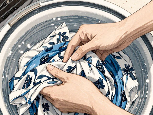 全棉印花拼接布饰怎么洗？冷水手洗护衣全攻略