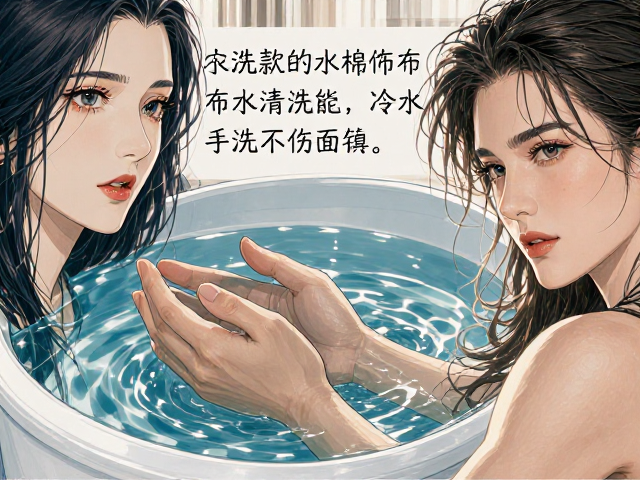 拼接款全棉印花布饰清洗法，冷水手洗不伤面料