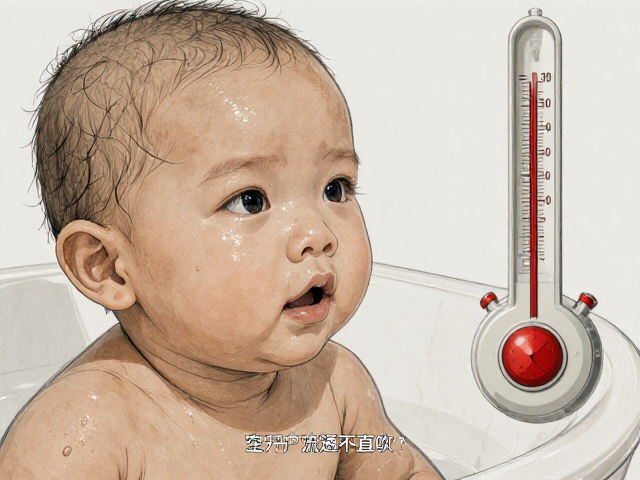 宝宝洗澡水温多少？空气流通不直吹，避开对流防感冒