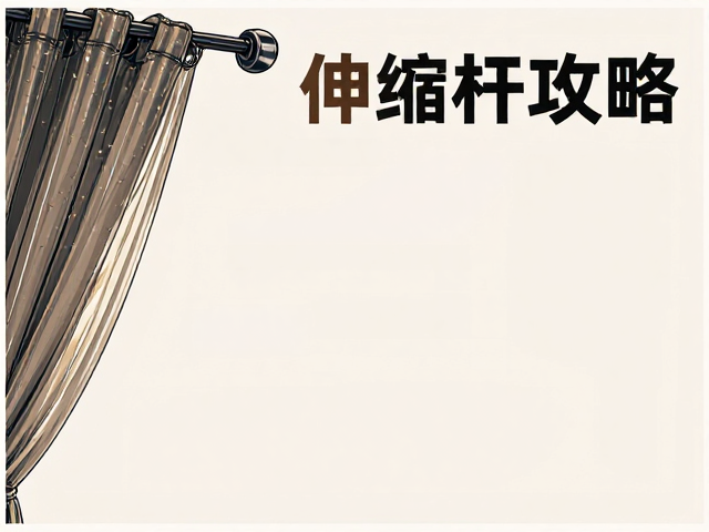 打孔布饰装窗帘盒必看，深度计算与伸缩杆适配全攻略