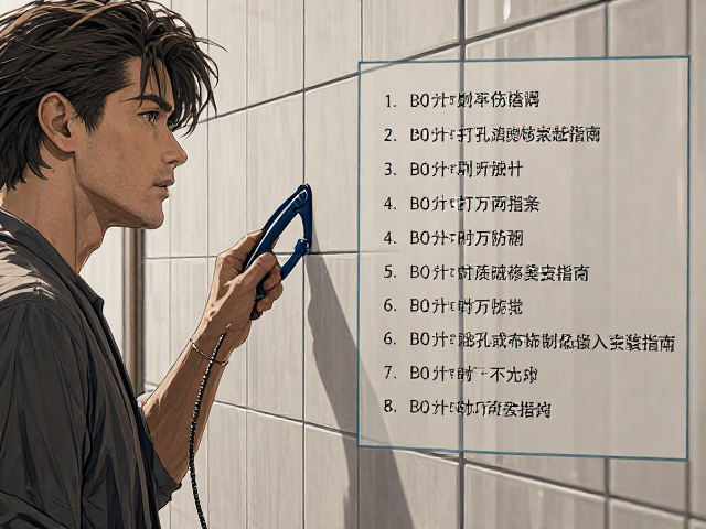 瓷砖墙面打孔式布饰制品嵌入式安装指南，稳固防潮不伤墙