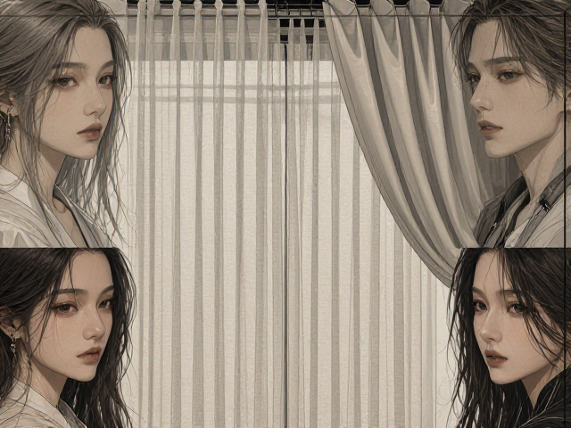 日式侘寂风窗帘纱帘套装，光影与遮光的功能互补美学
