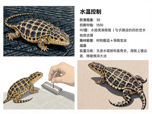 爬宠饲养指南,水温控制、防滑垫材与干湿双隐蔽所设置技巧
