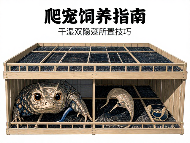 爬宠饲养指南,水温控制、防滑垫材与干湿双隐蔽所设置技巧