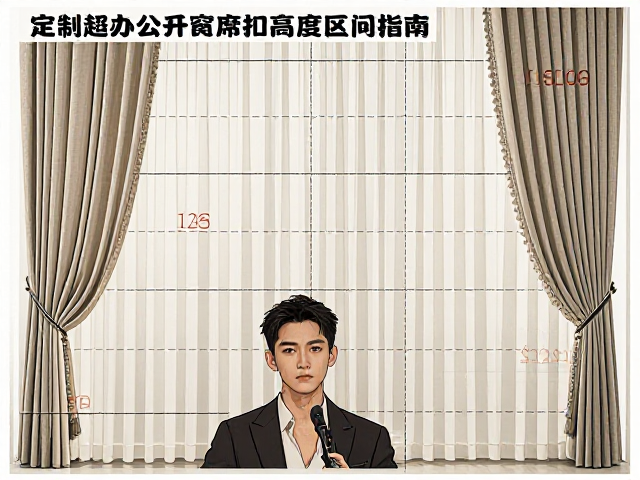 定制办公窗帘高度区间指南，打褶工艺避坑与选购攻略