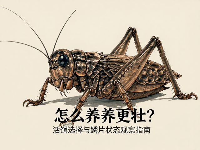 蟋蟀怎么养更壮？活饵选择与鳞片状态观察指南