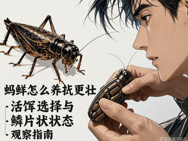 蟋蟀怎么养更壮?活饵选择与鳞片状态观察指南