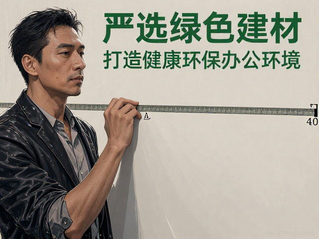 定制办公空间上门量尺,严选绿色建材标识,打造健康环保办公环境