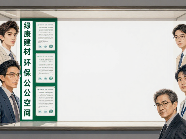 定制办公飘窗设计，绿色建材标识认证，打造健康环保办公空间