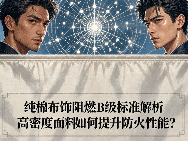 纯棉布饰阻燃B1级标准解析，高密度面料如何提升防火性能？