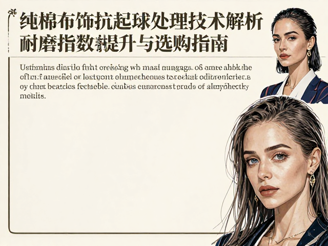 纯棉布饰抗起球处理技术解析，耐磨指数提升与选购指南