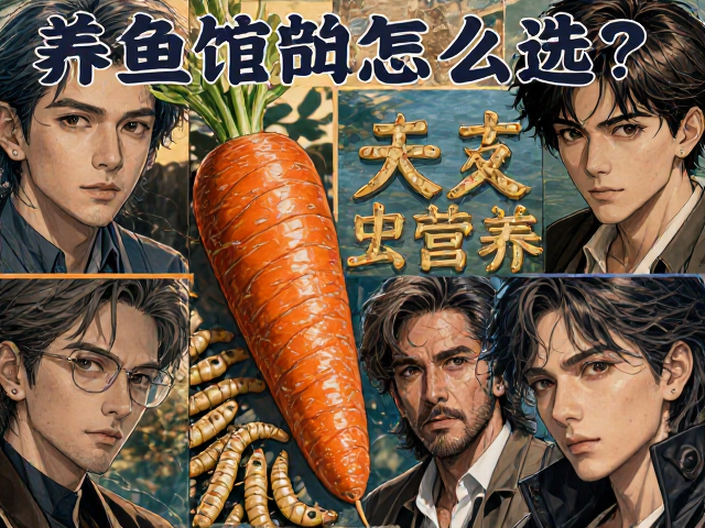 养鱼饵料怎么选？胡萝卜和大麦虫哪种更营养？