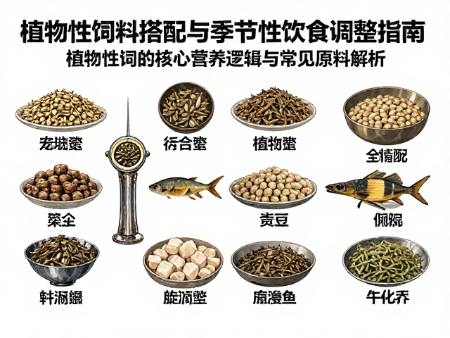 活体饵料怎么选？植物性饲料搭配与季节性饮食调整指南