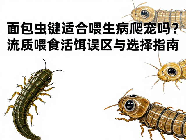 面包虫适合喂生病爬宠吗?流质喂食活饵误区与选择指南