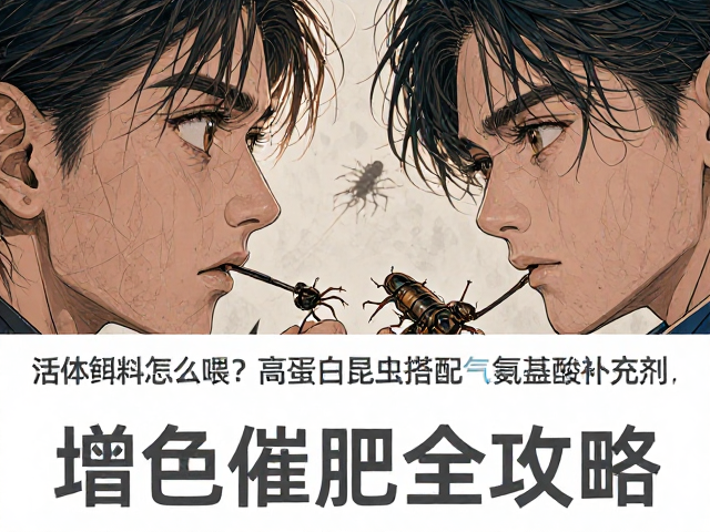 活体饵料怎么喂？高蛋白昆虫搭配氨基酸补充剂，增色催肥全攻略