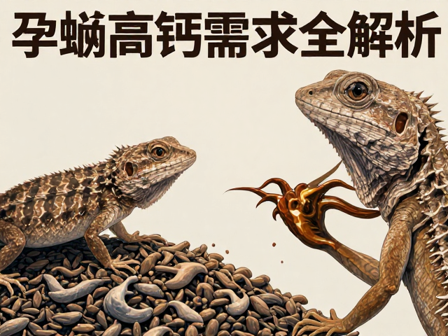 宠物蜥蜴蜕皮期不适?活体饵料与孕蜥高钙需求全解析