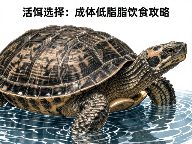 龟类饲养指南,活饵选择、浅水供水与成体低脂饮食攻略