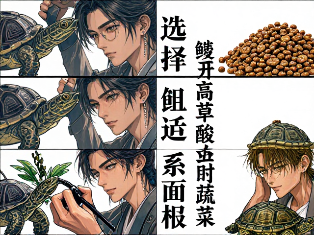 龟粮搭配指南,活饵选择、鳞片护理与避开高草酸蔬菜