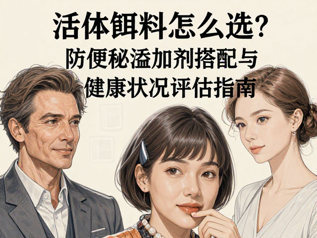 活体饵料怎么选?防便秘添加剂搭配与健康状况评估指南