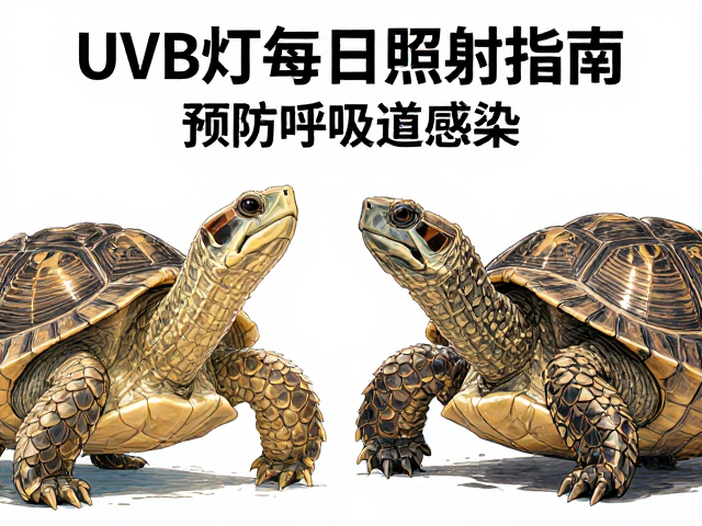 乌龟雌雄分辨与UVB灯每日照射指南,预防呼吸道感染
