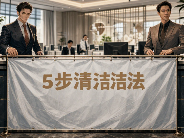 开放式办公区前台迎宾布饰怎么局部去污？5步清洁法