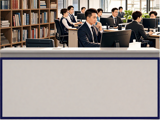前台迎宾布饰与工位60x180cm专用垫，搭配文件收纳柜打造高效办公区