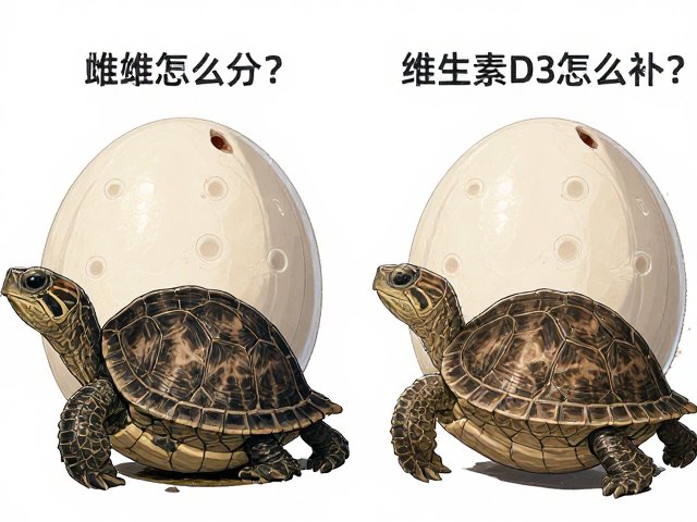 蛋龟孵化,介质怎么选?雌雄怎么分?维生素D3怎么补?