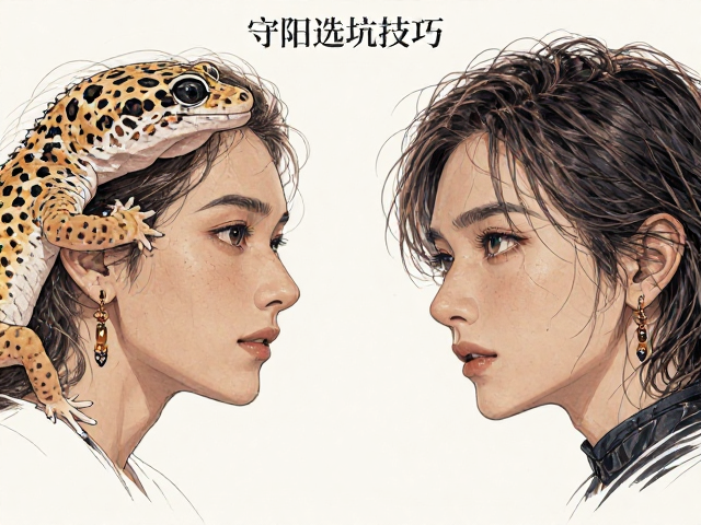 豹纹守宫雌雄分辨与选温技巧，喷壶保湿避坑指南