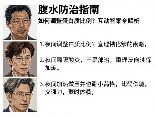 腹水防治指南,如何调整蛋白质比例?互动答疑全解析