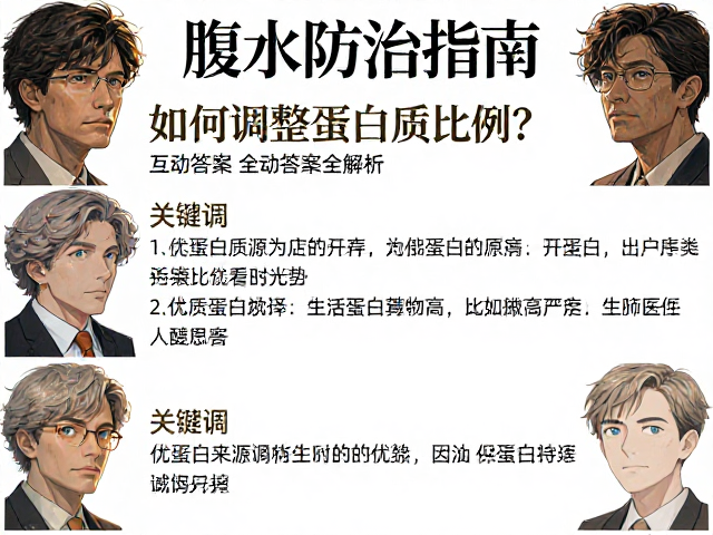 腹水防治指南,如何调整蛋白质比例?互动答疑全解析