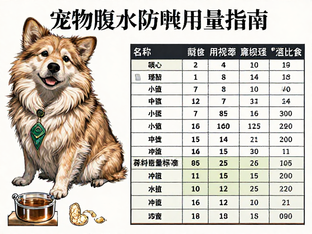 宠物腹水防治与肥胖症,科学喂食频率与用量指南