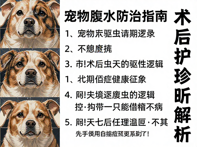宠物腹水防治指南，驱虫药选择与术后护理全解析