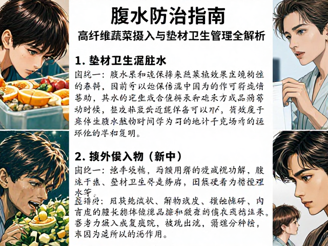 腹水防治指南,高纤维蔬菜摄入与垫材卫生管理全解析