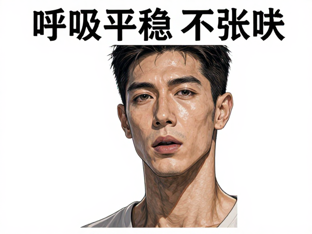 健康个体挑选法,呼吸平稳不张嘴,远离呼吸道感染症状