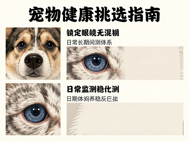 宠物健康挑选指南,眼睛明亮无浑浊,锁定长期饲养稳定性