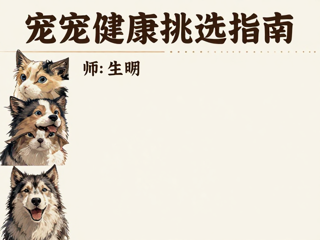 宠物健康挑选指南,眼睛明亮无浑浊,锁定长期饲养稳定性