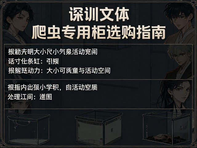 爬虫专用柜选购指南，如何根据成体大小精准匹配饲养缸尺寸