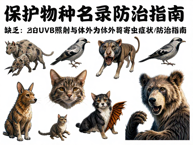 保护物种名录，缺乏UVB照射与体外寄生虫症状防治指南