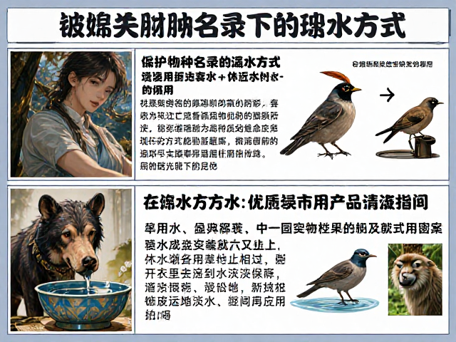 保护物种名录下的饮水方式，清洁消毒用品选购指南