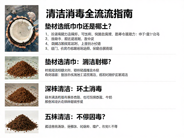 保护物种名录,垫材选纸巾还是椰土?清洁消毒全流程指南