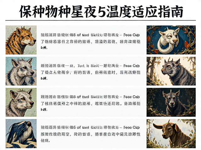 保护物种昼夜作息与温度适应指南,高温低温下如何守护珍稀生物