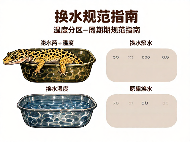 豹纹守宫需干燥！温湿度分区与换水周期规范指南