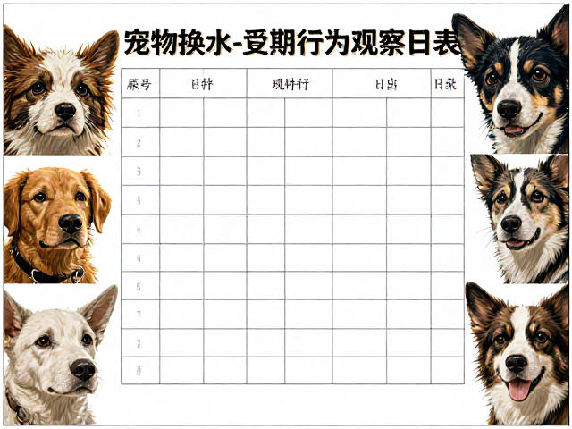 宠物换水周期与排尿记录,建立日常健康观察规范