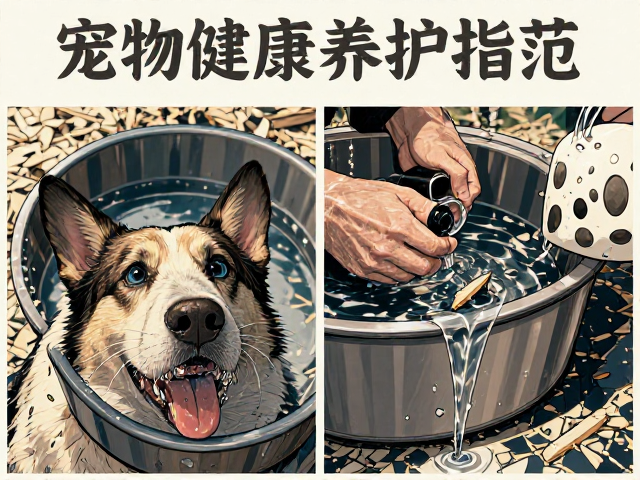 避免碎木屑!食盆清洗与换水周期规范,宠物健康养护指南