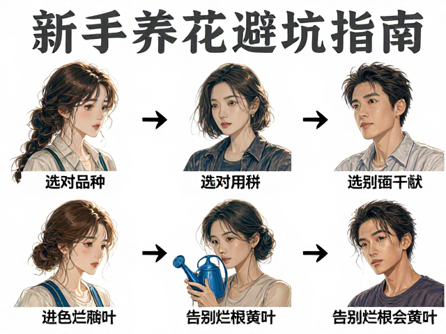 新手养花避坑指南,选对品种,喷壶用法,告别烂根黄叶