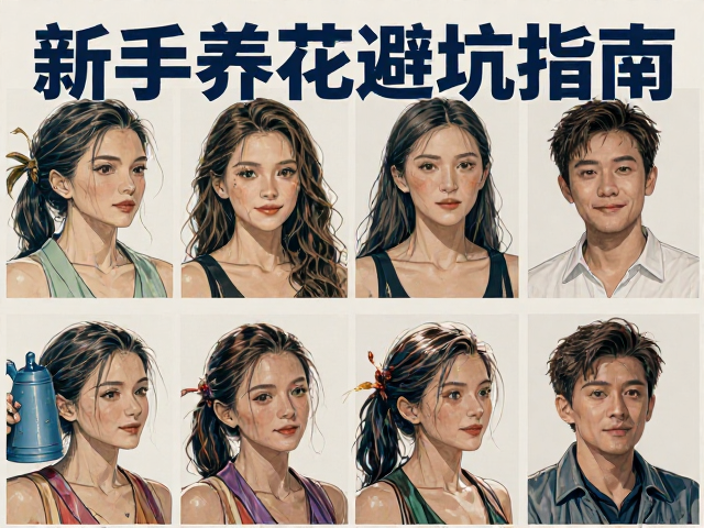 新手养花避坑指南,选对品种,喷壶用法,告别烂根黄叶