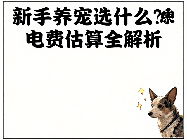 新手养宠选什么?隐藏支出大揭秘,电费估算全解析