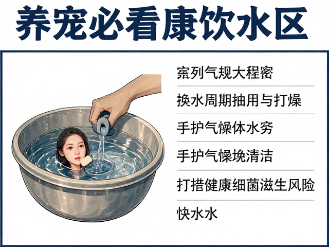 养宠必看，换水周期、手部气味与干燥保持，打造健康饮水区